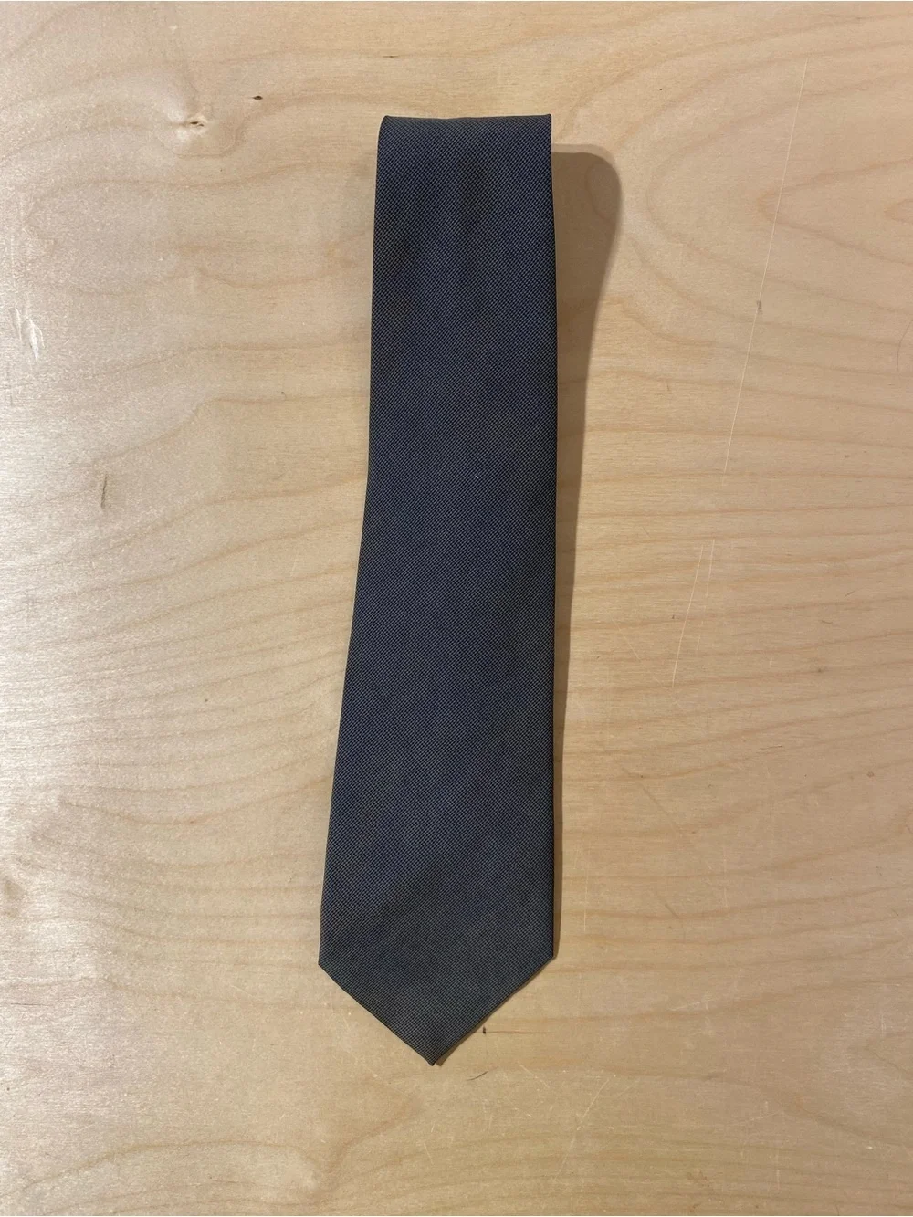 Pierre Cardin Classic Men's Solid Dark Gray Tie - Timeless Formal Accessory (SO)
